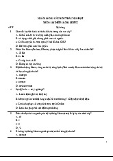 Ngân Hàng Câu Hỏi Trắc Nghiệm | Linux | Trường Đại học Khoa học Tự nhiên, Đại học Quốc gia Hà Nội