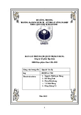 Báo cáo Thực hành Quản trị Bán hàng tại KIDO | Đại học Kinh tế kỹ thuật công nghiệp