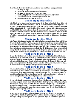 Viết đoạn văn ngắn từ 5 đến 7 câu tả một đồ dùng học tập của em - Tập làm văn lớp 3 Chân trời sáng tạo