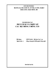 Tài liệu Phân Tích và Thiết Kế Hệ Thống | Đại học Kinh tế kỹ thuật công nghiệp