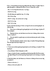 Bài tập về phá sản | Luật thương mại