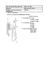 Các bài tập tổng hợp mô hình Băng Tải | Môn Vi xử lý 1 - Đại học Sư phạm Kỹ thuật Thành phố Hồ Chí Minh