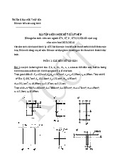 Bài tập cuối kỳ kct-tl 2024: Ôn tập môn Kết cấu thép | Trường Đại học Thủy Lợi