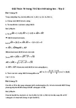 Giải Toán 10 Bài tập cuối chương IX | Chân trời sáng tạo