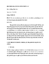 Đề cương môn Luật hành chính - Trường Đại học lao động -  xã hội