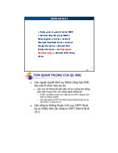 Quản lý nguồn nhân lực dự án môn Công nghệ thông tin | Trường Đại học Thủy Lợi