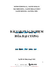 Bài tập trắc nghiệm môn Hóa đại cương - Hóa Đại cương 2 | Trường Đại học Khoa học Tự nhiên, Đại học Quốc gia Thành phố Hồ Chí Minh