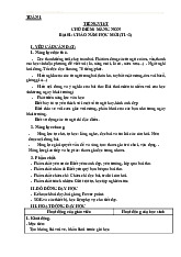 Kế Hoạch Dạy Học Tiếng Việt Chủ Đề Măng Non | Môn Giáo dục tiểu học - Đại học Vinh