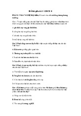 Đề thi giữa học kỳ 1 môn Giáo dục công dân lớp 8 năm học 2024 - 2025 | Bộ sách Chân trời sáng tạo
