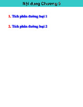 Chương 5 - Tích phân đường: Kiến thức và Ứng dụng