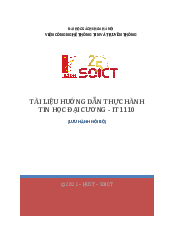 Tài liệu thực hành môn Tin học đại cương | Đại học Bách Khoa Hà Nội