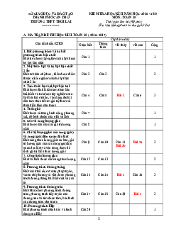 Đề thi HK2 Toán 10 năm học 2016 – 2017 trường THPT Thới Lai – Cần Thơ
