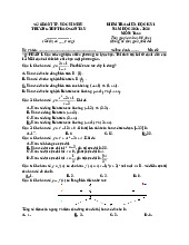 Đề thi giữa học kỳ 1 Toán 12 năm 2025 – 2026 trường THPT Đào Sơn Tây – TP HCM
