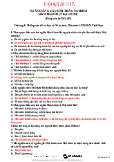 Trắc nghiệm môn Pháp luật đại cương có đáp án