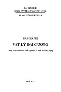 Bài giảng vật lý đại cương | Trường Đại học Khoa học tự nhiên, Đại học Quốc gia Thành phố Hồ Chí Minh