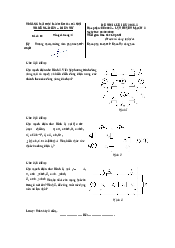 Đề thi cuối kỳ Lý thuyết mạch năm 2021 (đề thi số 3) | Đại học Bách Khoa Hà Nội