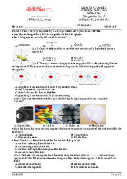 Đề thi học kì 1 môn Hóa học 10 năm 2023 - 2024 sách Kết nối tri thức với cuộc sống đề 3