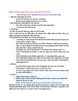 Văn mẫu lớp 6 Kết nối tri thức bài Đóng vai Mị Nương kể lại truyện Sơn Tinh Thủy Tinh