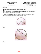 Đề Tuyển Sinh 10 Môn Toán Sở GD Bến Tre 2025-2026 Có Đáp Án