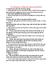 Câu hỏi đúng sai và bài tập tình huống môn Luật kinh tế | Đại học Cần Thơ