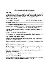 Bảng phân tích công việc - Nhân viên Bán hàng tại Phúc Long | Quản trị nguồn nhân lực | Đại học Kinh tế - Đại học Đà Nẵng