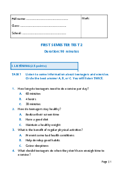 Đề thi học kì 1 môn Tiếng Anh 11 năm 2023 - 2024 sách Kết nối tri thức với cuộc sống | đề 2