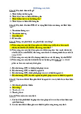 Những câu hỏi thi và đáp án chi tiết môn Hệ thống máy tính | Trường Đại học Khoa học Tự nhiên, Đại học Quốc gia Thành phố Hồ Chí Minh