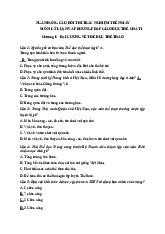 Ngân hàng câu hỏi thi trắc nghiệm môn Giáo dục thể chất | Trường Đại học Thủy Lợi