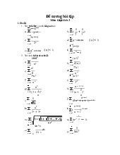 Đề cương môn giải tích 3- Trường Đại học bách khoa - Đại học đà nẵng.