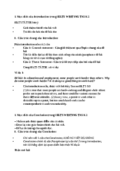 Mục đích của Introduction trong Ielts writing task 2