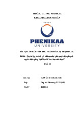 Quyền lập pháp là gì? Mối quan hệ giữa quyền lập pháp và quyền hành pháp Việt Nam? Cho ví dụ minh họa? | Bài tập lớn kết thúc học phần Pháp luật đại cương