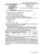 Đề tham khảo vào lớp 10 môn Toán năm 2025 – 2026 trường Nguyễn Tất Thành – Hà Nội