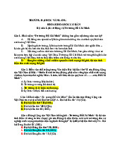 Câu hỏi ôn thi LSĐ./ Trường đại học Nguyễn Tất Thành