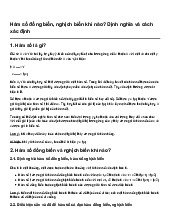 Hàm số đồng biến, nghịch biến khi nào? Định nghĩa và cách xác định | Toán 10