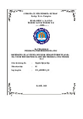 Nghiên cứu yếu tố quyết định tham gia hoạt động tình nguyện | Bài thảo luận Phương pháp nghiên cứu khoa học