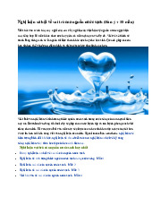 Nghị luận xã hội về vai trò của nguồn nước sạch (Dàn ý + 10 mẫu)