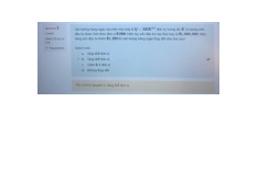 TOP câu hỏi trắc nghiệm Môn Toán cho các nhà kinh tế | Đại học Kinh Tế Quốc Dân