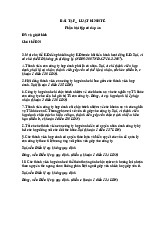 Bài Tập Luật Kinh Tế | Trường Đại học Thương Mại