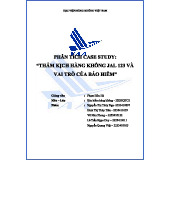 Phân Tích Vụ Tai Nạn JAL 123 Và Tác Động Của Bảo Hiểm Hàng Không - 22ĐHQTC