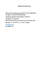 Thông tin về công ty cổ phần Vĩnh Hoàn | Học viện Hành chính Quốc gia