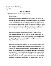 Bài tập chương 1 Môn kinh tế vĩ mô | Trường Đại học Kinh tế Thành phố Hồ Chí Minh