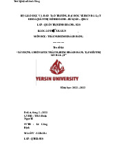 Tiểu luận: Xây dựng chiến lược trải nghiệm khách hàng tại GO! Đà Lạt môn Quản trị học | Đại học Yersin Đà Lạt