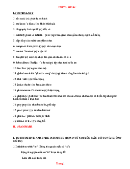 Bài tập tiếng anh 10 Global success nâng cao unit 3 Music (có đáp án)