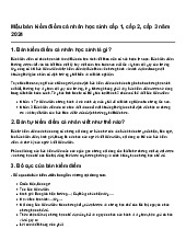 Mẫu bản kiểm điểm cá nhân học sinh cấp 1, cấp 2, cấp 3 năm 2024