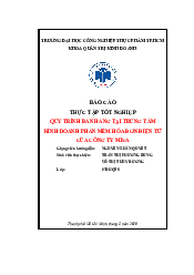Báo cáo thực tập tốt nghiệp - Quản trị kinh doanh | Trường đại học Lao động - Xã hội