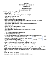 Đề cương ôn tập cuối học kỳ I môn Địa lí 6 Năm học: 2025 - 2026