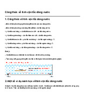 Công thức về tính vận tốc dòng nước | Toán 5
