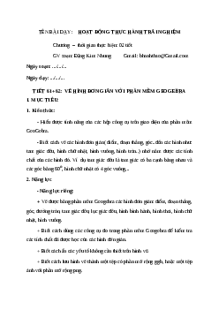 HK1. Vẽ hình đơn giản bằng phần mềm GeoGebra | Bài giảng  Toán 6 | Kết nối tri thức
