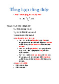 Tổng hợp công thức - Căn bản kinh tế vi mô | Trường Đại Học Duy Tân