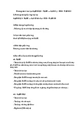 Phương trình hoá học Ca(HCO3)2 + NaOH → CaCO3 ↓ + H2O + NaHCO3